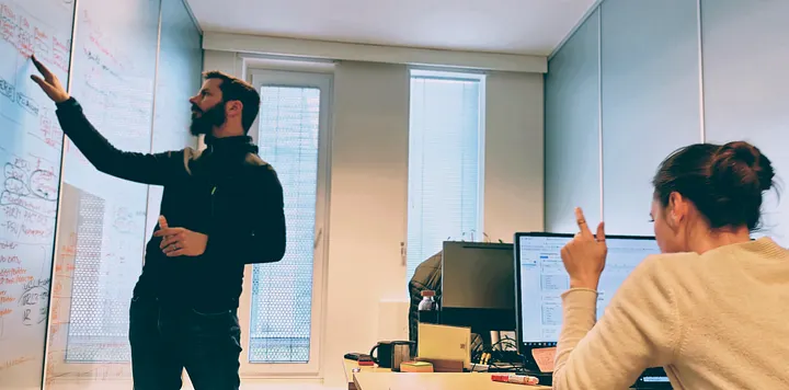 Team working in an office